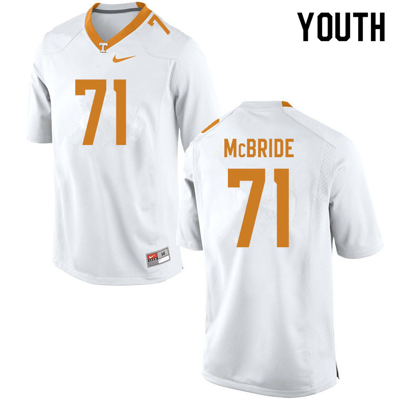 Youth #71 Melvin McBride Tennessee Volunteers College Football Jerseys Sale-White - Click Image to Close
